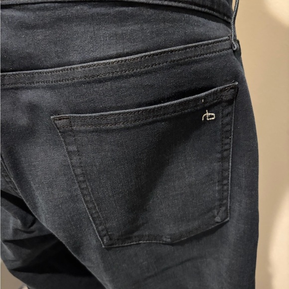 rag & bone Men's Fit 1 Skinny Deep Navy Slim Jeans Size 34 - Picture 3 of 5